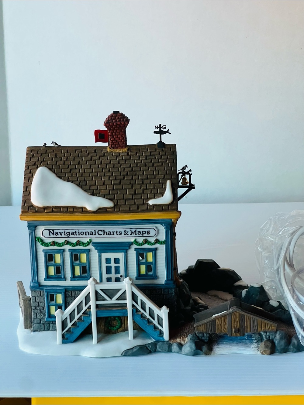 Vintage 1996 Dept 56 New England Village Series "Navigational Charts & Maps